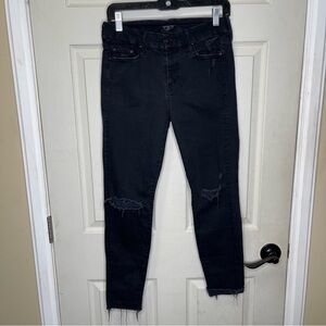 MOTHER Looker Ankle Fray In Guilty As Sin Sz 28